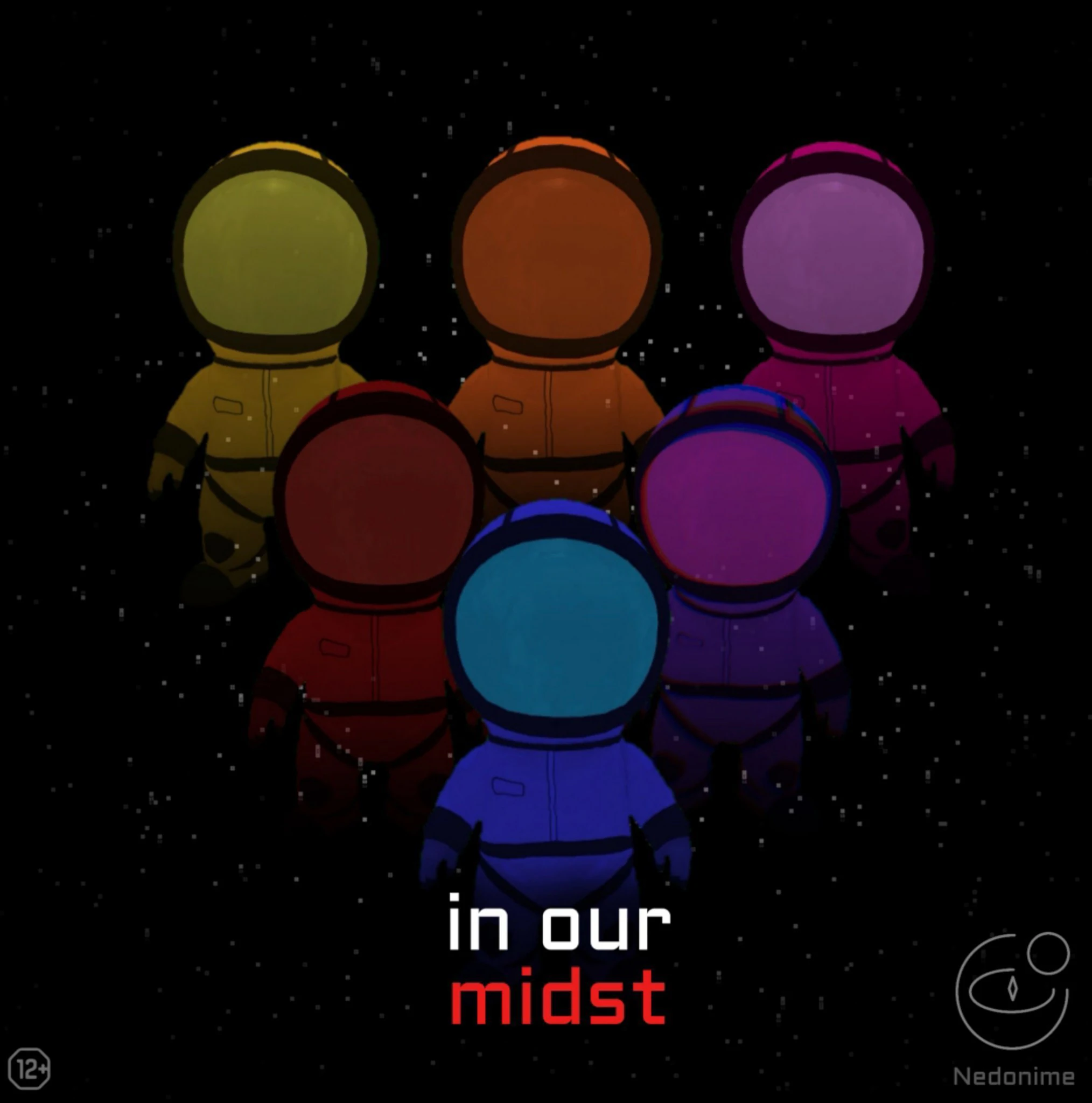 In Our Midst official series artwork featuring the astronaut crew